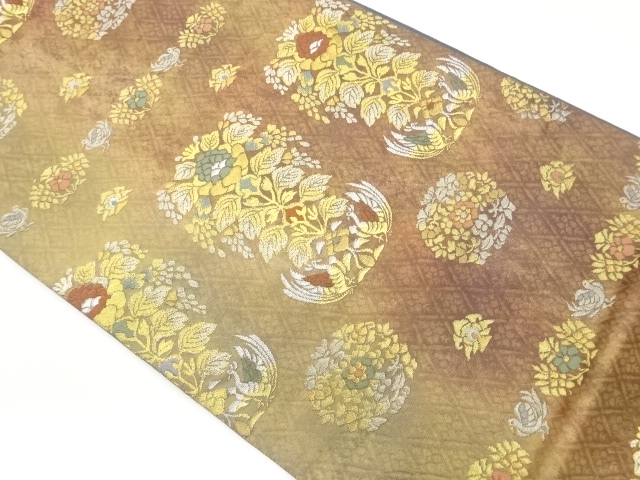 JAPANESE FUKURO OBI / WOVEN BIRDS